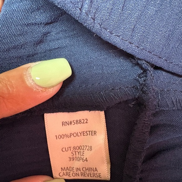 Max Studio Blue Ruffled Babydoll Dress - Picture 7 of 7